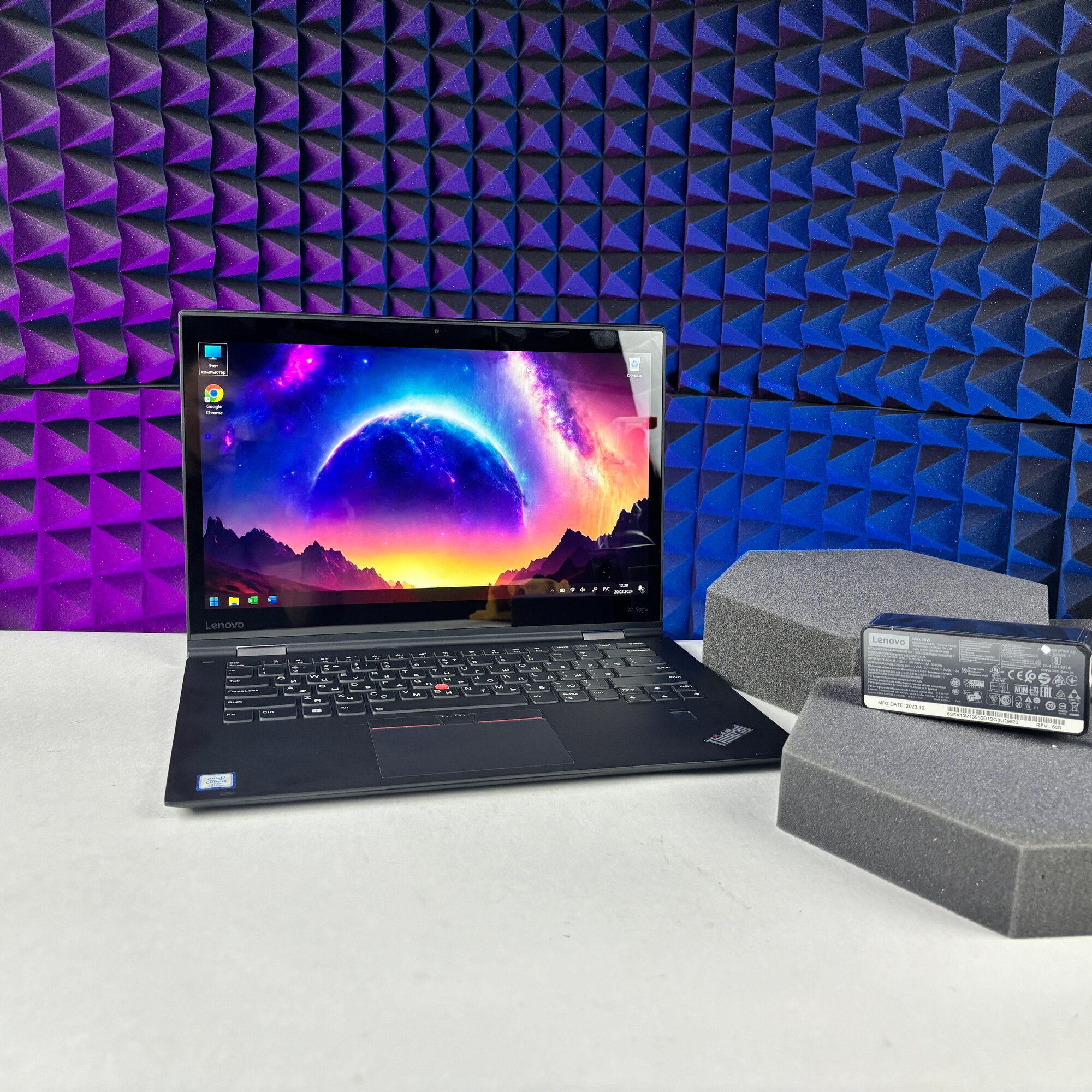 Ноутбук Lenovo ThinkPad YOGA 2Gen (1920x1080, сенсор, IPS, Intel Core i5-7300U 2.6 -3.50ГГц, RAM 16 ГБ, SSD 500 ГБ, Win11)