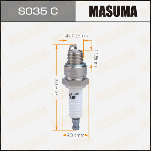 Свеча зажигания Masuma S035C Nickel BP6HS 4511 400₽
