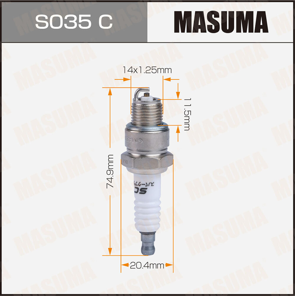 Свеча зажигания Masuma S035C Nickel BP6HS (4511)