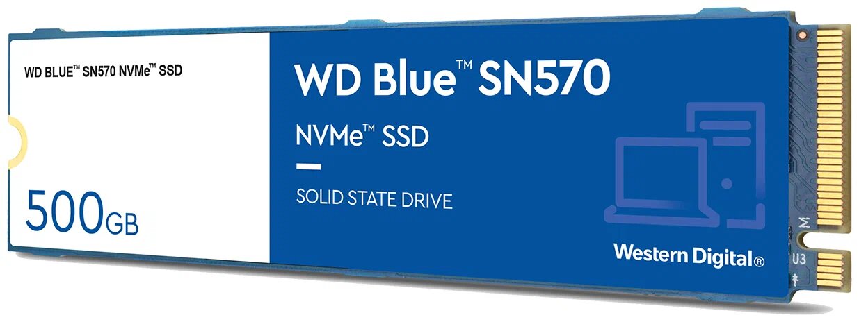 Внутренний SSD диск WD Blue SN570 M.2, 500GB, WDS500G3B0C