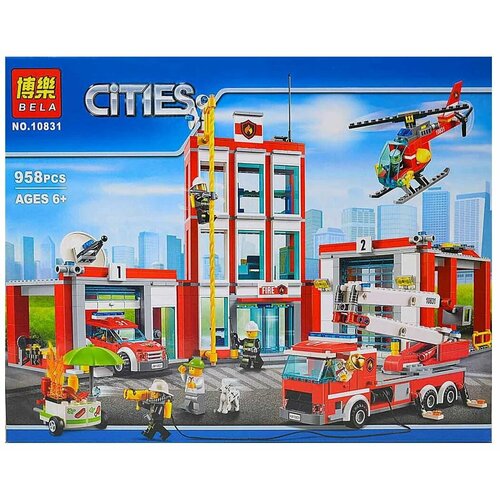 Конструктор / Cities / City (Сити) / Пожарная часть / 958 деталей