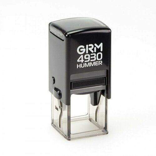 GRM 4930 Hummer Усиленная автоматическая оснастка для печати/штампа (диаметр печати 31 мм. / штамп 31 х 31 мм.), Чёрный