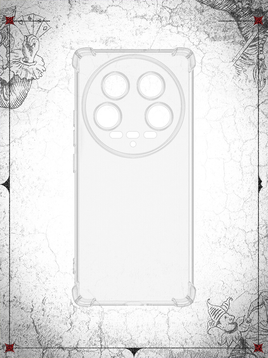 Чехол с защищенными углами для Xiaomi 14 Ultra / Чехол с защищенными углами для Сяоми 14 Ультра DF xiAngle-12 — фото 1