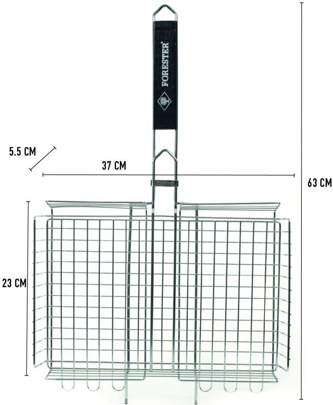 Решетка для мяса FORESTER универсальный 24х37 см - фото №19