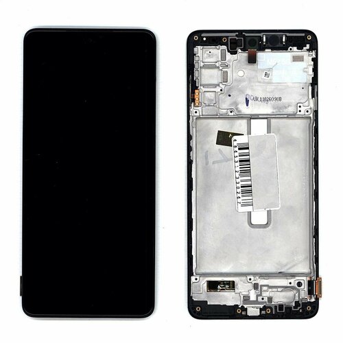 Дисплей для Samsung Galaxy M52 5G SM-M526F/DS черный с рамкой стекло модуля для samsung i9100 galaxy s ii i9105 galaxy s ii plus белый aaa