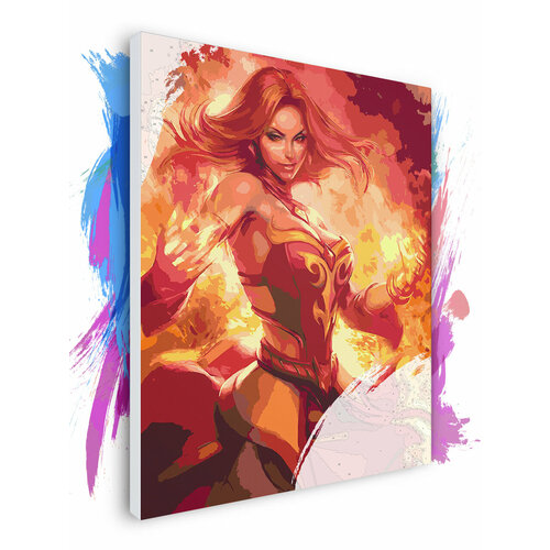 Картина по номерам на холсте Dota 2 - Dota Lina 2, 40 х 60 см