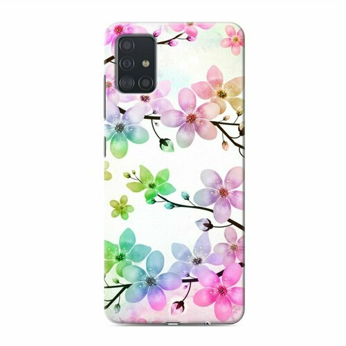 Дизайнерский силиконовый чехол для Samsung Galaxy A51 Органические цветы