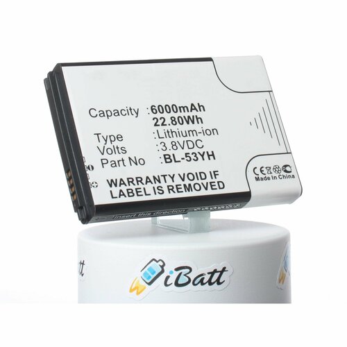 Аккумуляторная батарея iBatt 6000mAh для телефонов, смартфонов LG 10 pcs original for lg g3 d850 d851 d855 lcd display touch screen digitizer 5 5 with frame