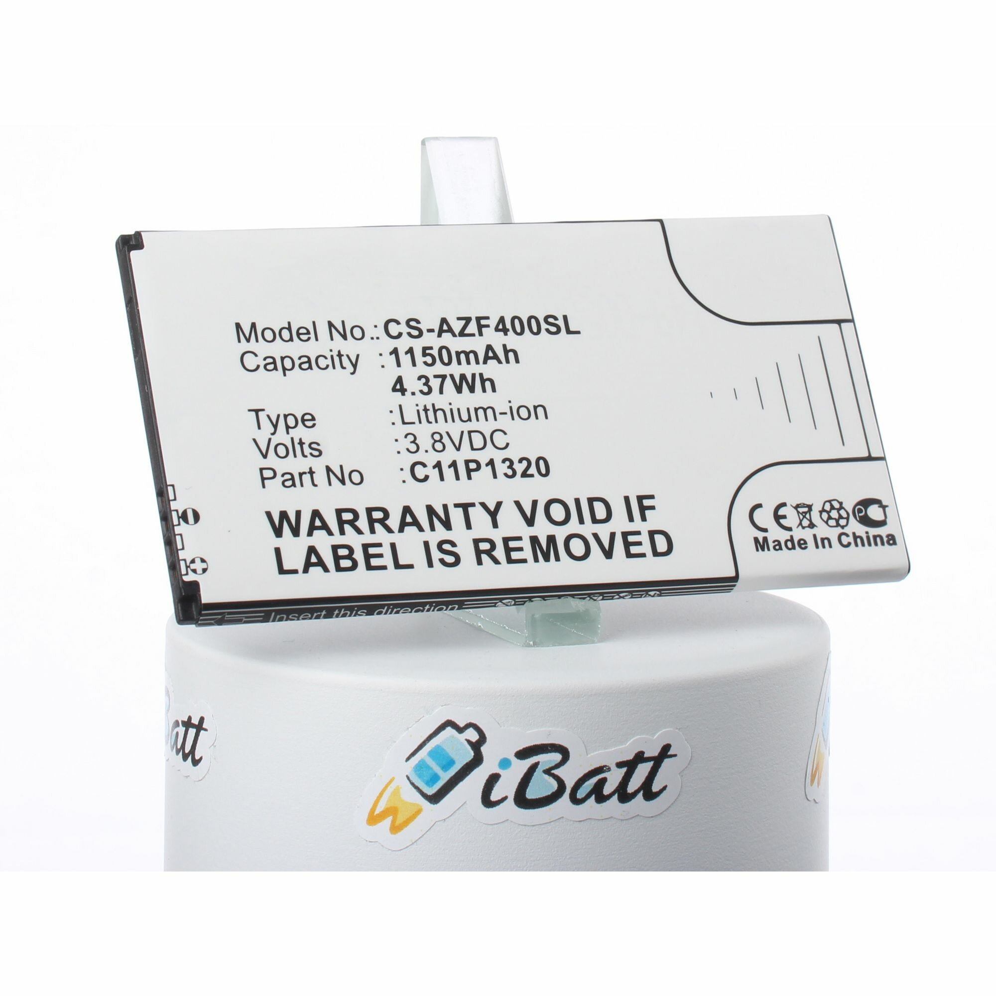 Аккумуляторная батарея iBatt 1150mAh для C11P1320, C11PdJ3, A400CG, A14, A400