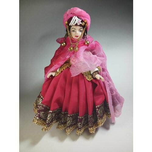 Кукла коллекционная в азербайджанском праздничном костюме (доработанный костюм) кукла коллекционная в азербайджанском костюме