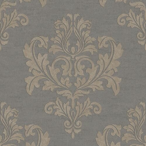 Обои Rasch Textil Aristide 228259 0.53 на 10.05 цвет серый рисунок винтажный моющиеся