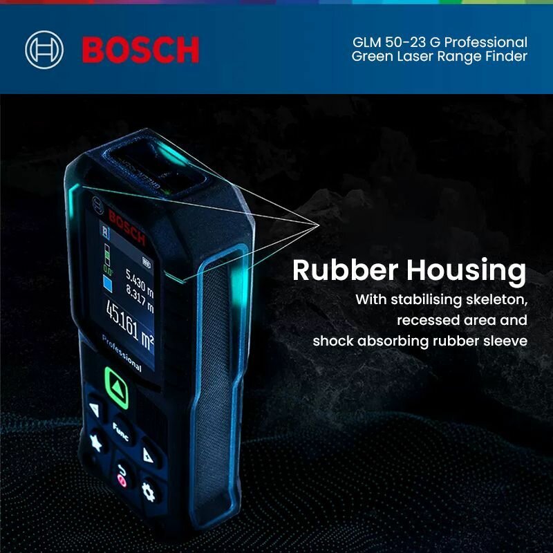 Bosch GLM 50-23G Зеленый лазерный дальномер, Range+ угловые измерители — фото 1