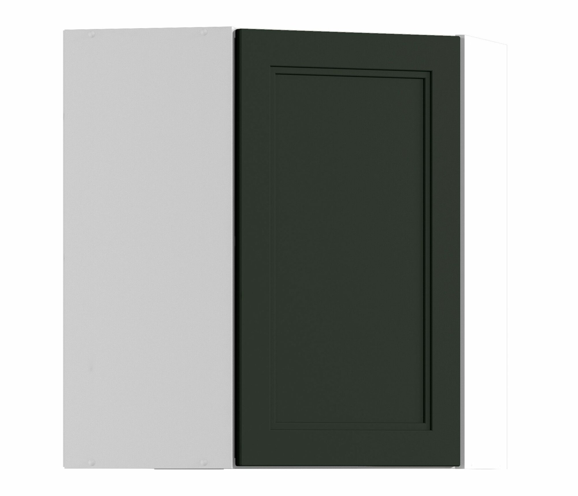 Кухонный модуль навесной столплит Регина РПУ/1-60 угловой Белый/МДФ MODERN Олива 60х60х72 см