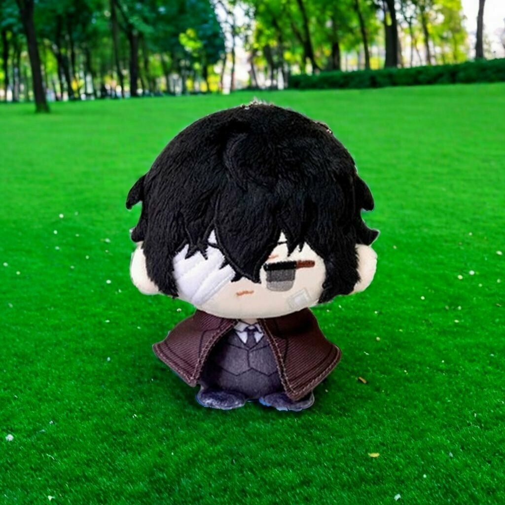 12cm милые мягкие игрушки аниме Великий из бродячих псов Осаму Дадзай ; Bungo Stray Dogs dazai osamu мягкая игрушка маленькая