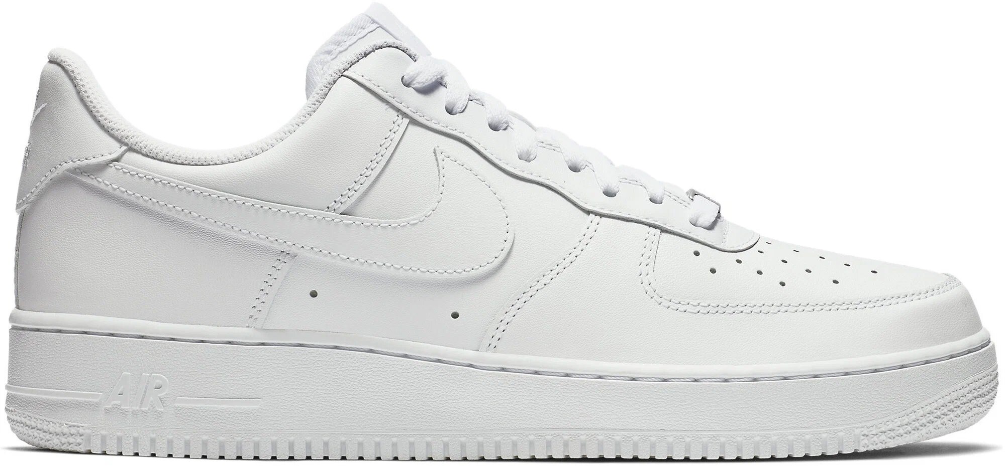 Кроссовки NIKE Air Force 1, полнота B (US)/ на среднюю стопу, размер 45 EU (28 см), белый, — фото 1