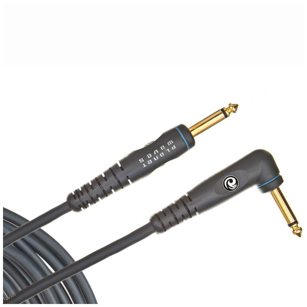 PLANET WAVES PW-GRA-10 CUSTOM SERIES INSTRUMENT CABLE инструментальный кабель, угловой джек - джек, длина 3,05 м — фото 1