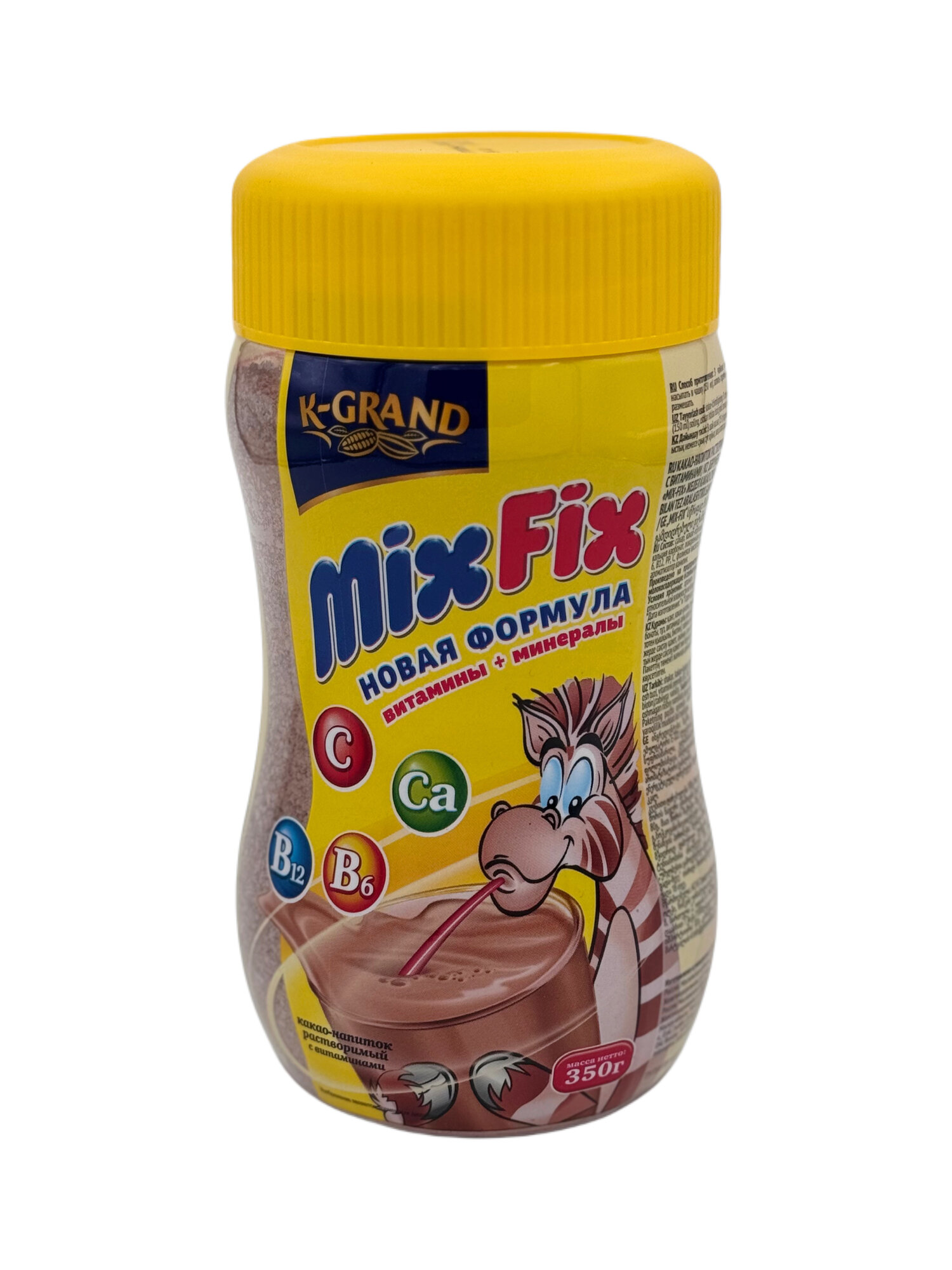 Какао-порошок Mix-Fix "K-Grand", растворимый, без ГМО и консервантов, 350г