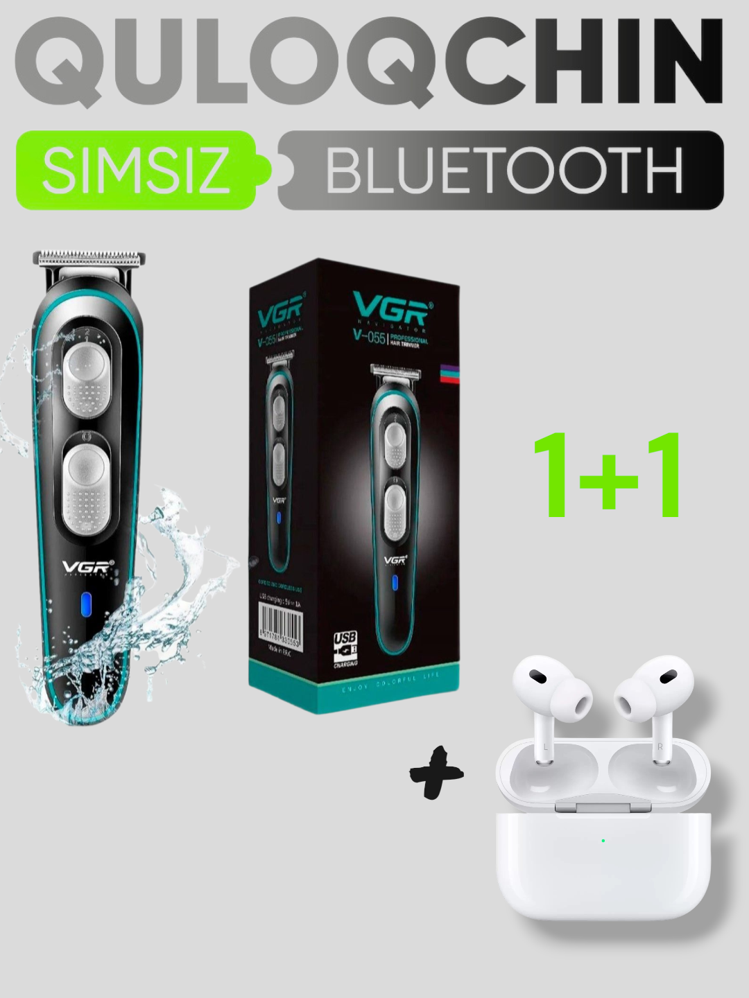 Беспроводные наушники Pods Pro, Pods 3 Bluetooth 5.3 и VGR 055
