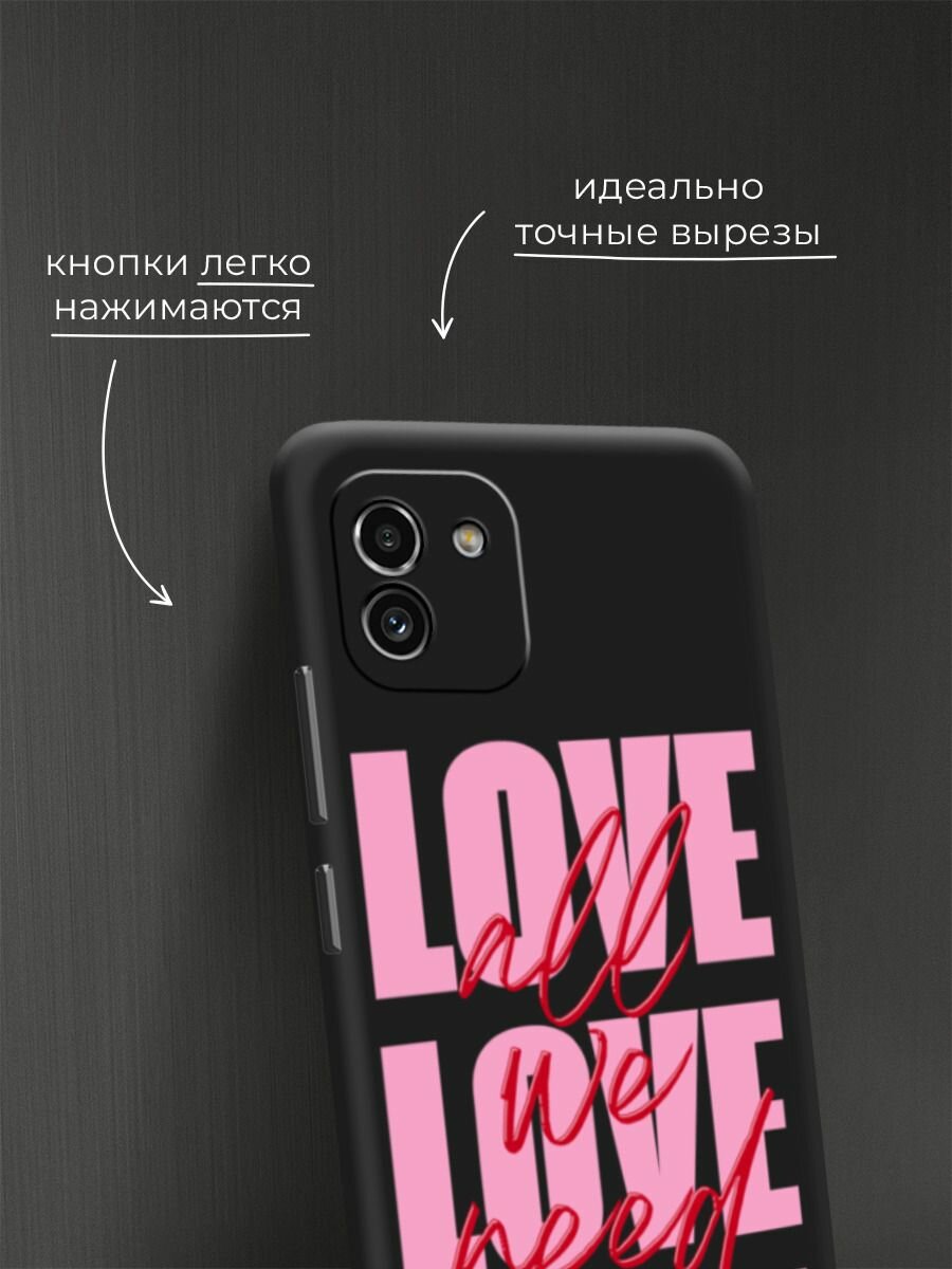 Чехол на Samsung Galaxy A03 / Самсунг А03 с принтом "Готические котики 2"