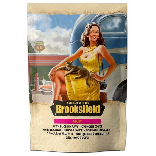 BROOKSFIELD Adult Cat Duck пауч для кошек Утка в соусе 22х85г