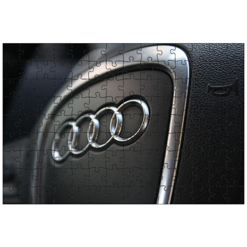 фото Магнитный пазл 27x18см."рог, рулевое колесо, audi" на холодильник lotsprints