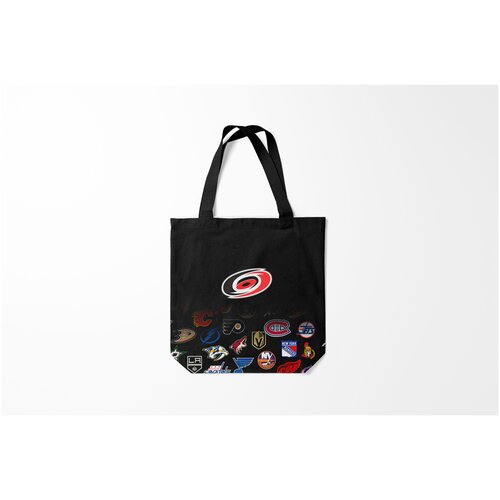 Сумка-шоппер / 40х40 см / Хоккей / NHL Carolina Hurricanes Z