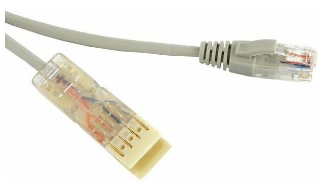 Кабель витая пара патч-корд Hyperline PC-110-RJ45-2P-CX-2M-LSZH-GY 2.0m