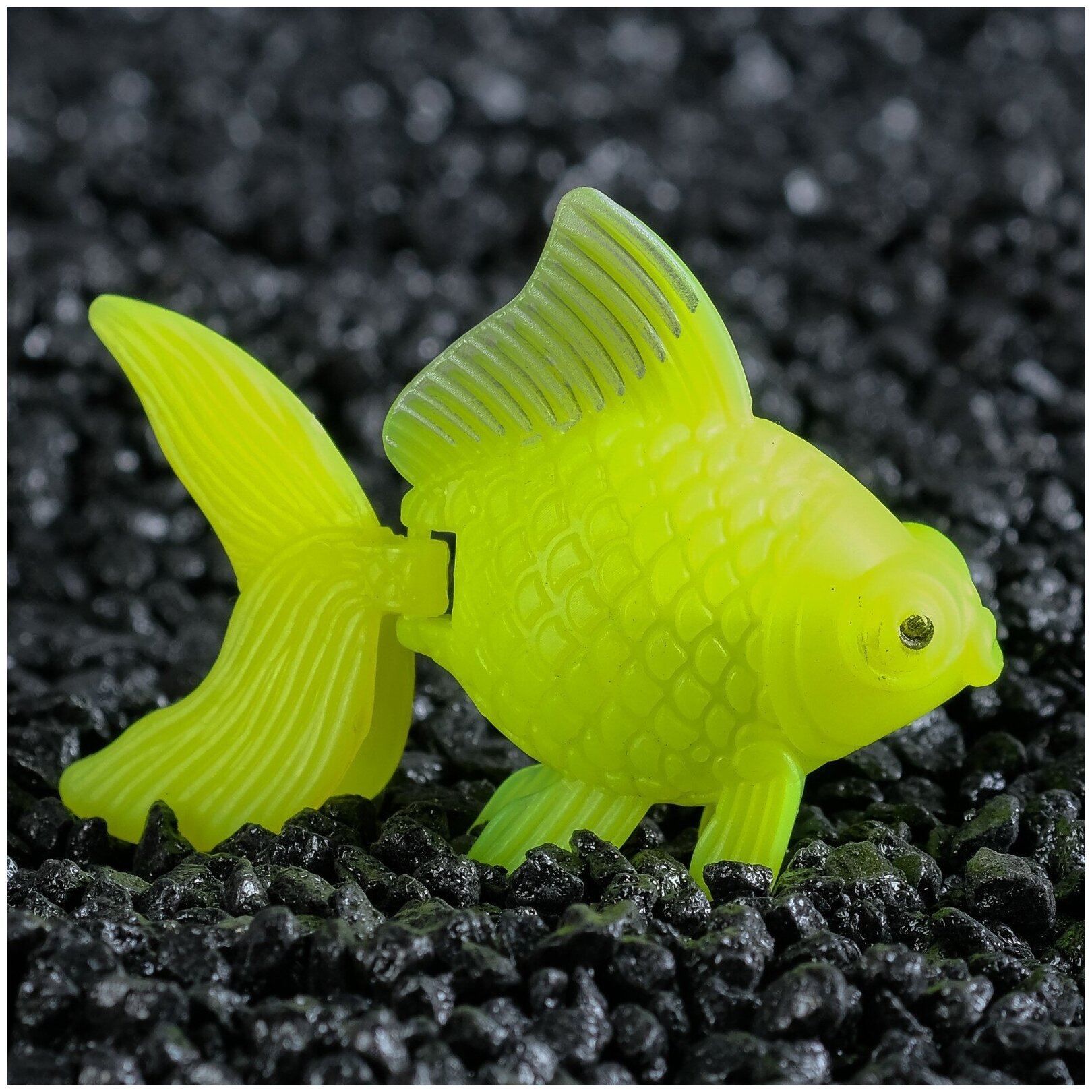 Пижон Аква Декор для аквариума "Рыбки", (набор 4 шт.), 5,5x4,2x1,7 см - фотография № 5