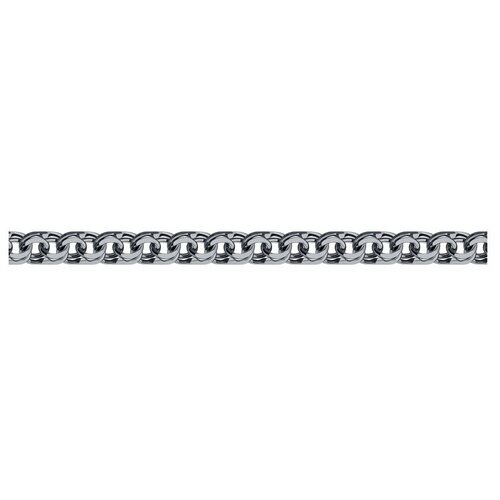 Браслет-цепочка SOKOLOV, серебро, 925 проба, чернение, длина 24 см. браслет sokolov из чернёного серебра с алмазной гранью 995140704 размер 24 см