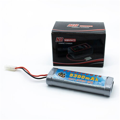 аккумулятор для syma x5uw 3 7 v 500 mah с зарядным устройством в комплекте Аккумулятор 7,2 V 5300 mAh с проф. зарядным устройством в комплекте