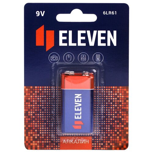 Батарейка Eleven Крона MN1604 (6LR61), в упаковке: 1 шт.