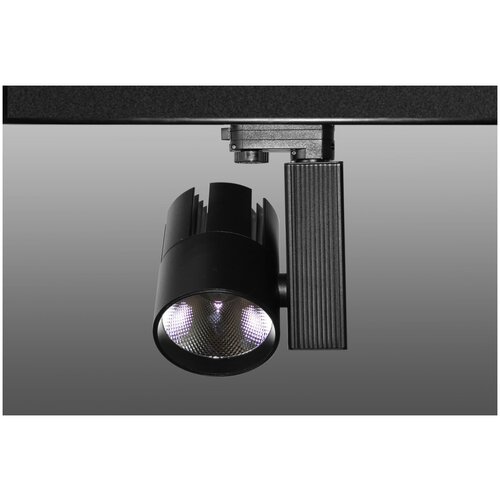 ShopLEDs Трековый светодиодный светильник DT-203 (30W, 4100K, трехфазный, черный корпус)