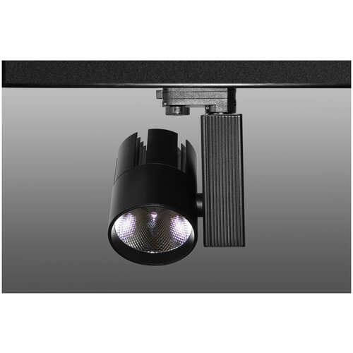 ShopLEDs Трековый светодиодный светильник DT-203 (30W, 4100K, трехфазный, черный корпус)