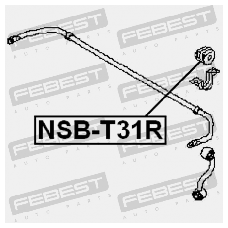 Втулка стабилизатора FEBEST NSB-T31R - фотография № 3