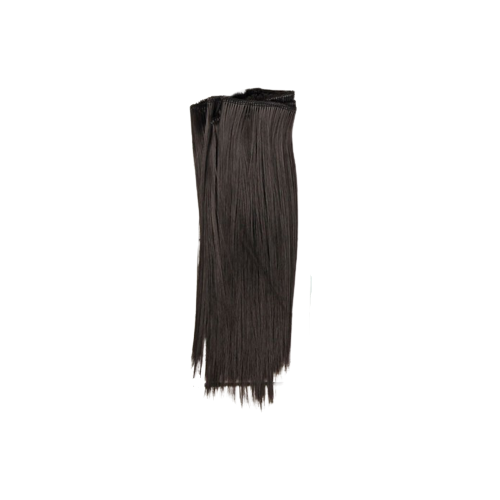Купить Волосы - тресс для кукол «Прямые» длина волос: 15 см, ширина: 100 см, цвет № 3, нет бренда, черный