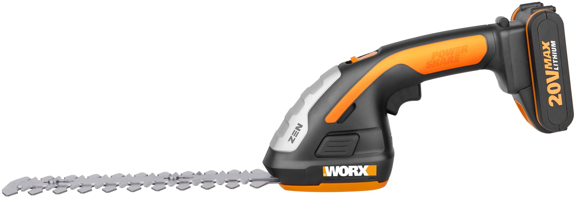 Ножницы-кусторез аккумуляторный Worx WG801E5 2 А·ч 20 В