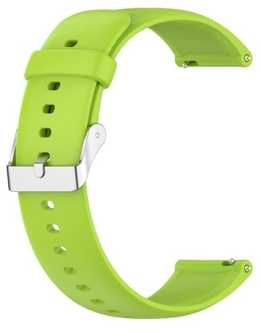 Силиконовый ремешок для Samsung Galaxy Watch / Watch 3 / Gear S3 (серебристая застежка) 22 мм