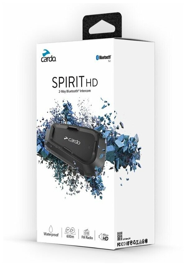CARDO SPIRIT HD SINGLE Мотогарнитура Bluetooth 5.2