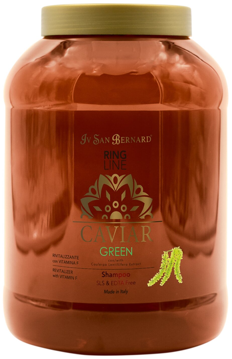 Iv San Bernard, линия CAVIAR GREEN, шампунь ревитализирующий без лаурилсульфата натрия Икорный , 3 л