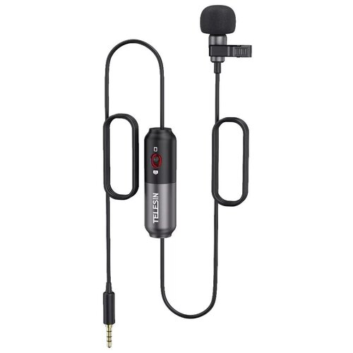 Микрофон петличка Telesin MIC-LAV02 для телефонов и видеокамер (длина 5,5 м)