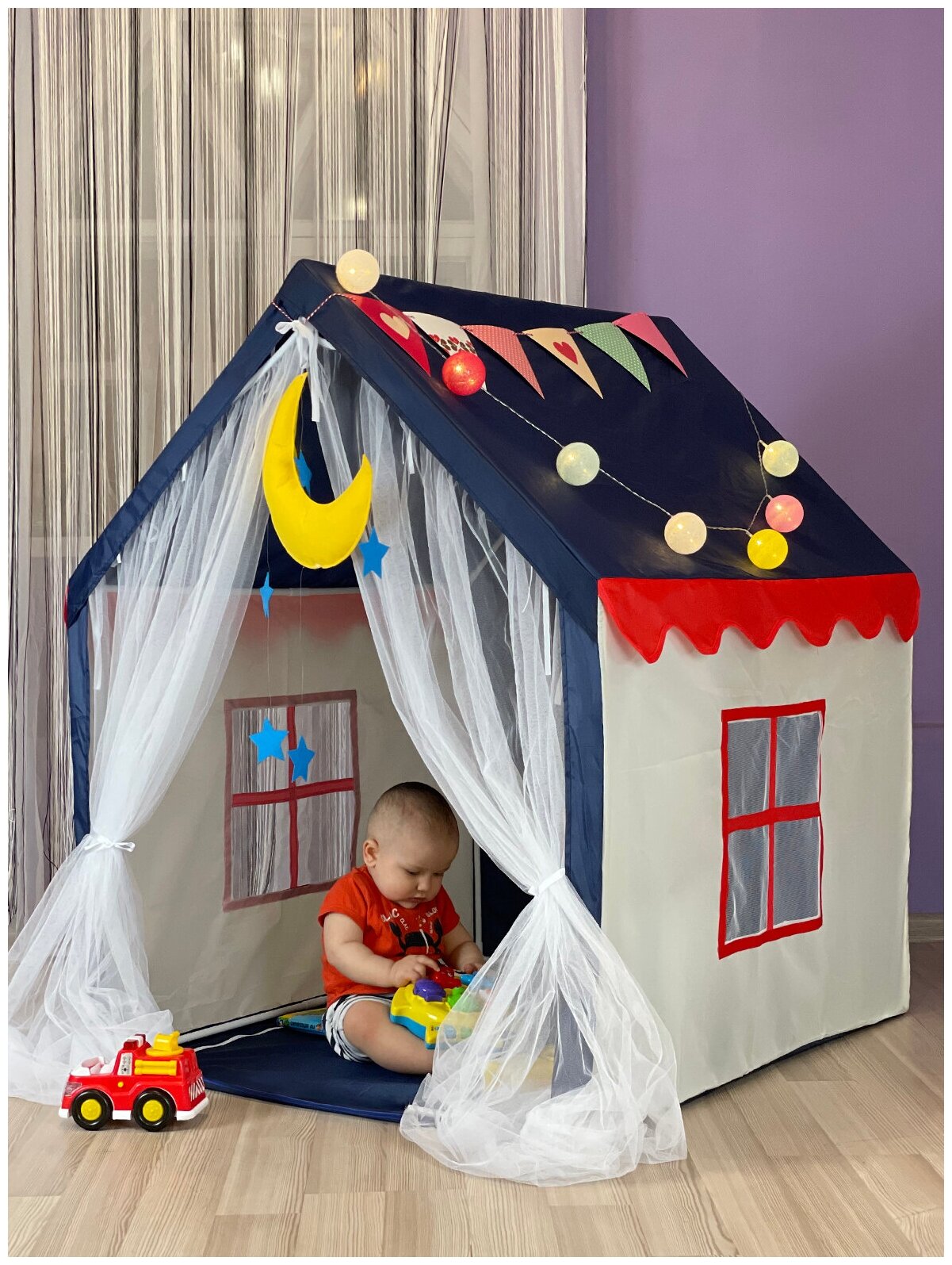 DIY Детская палатка-домик для игр, которую не нужно шить