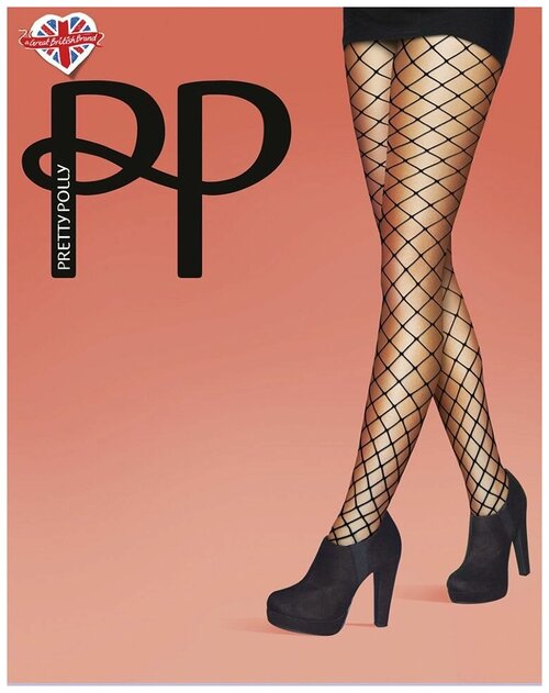 Колготки  Pretty Polly Premium Fashion, размер S/M/L, черный