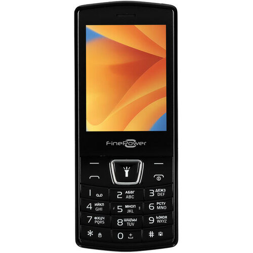Телефон FinePower SR244, 2 SIM, черный