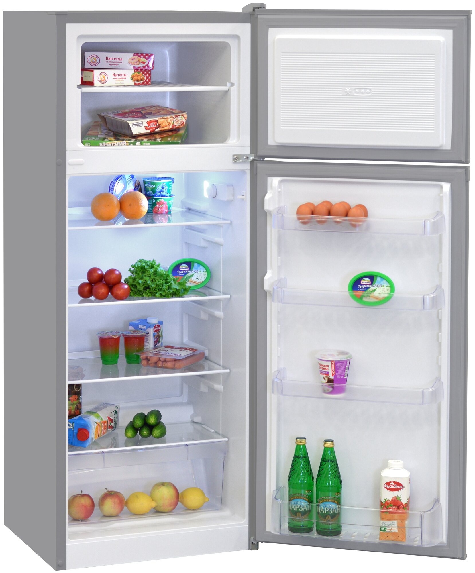 Двухкамерный холодильник NordFrost NRT 141 332 серебристый металлик - фотография № 2