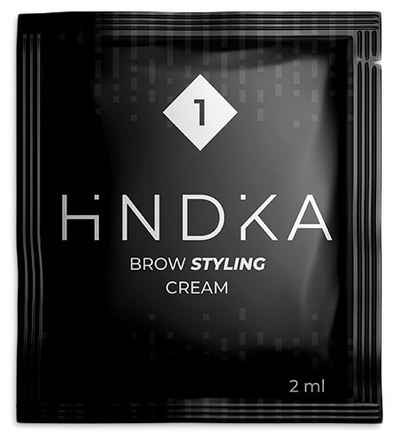 Hindika Состав для ламинирования бровей №1 Brow Styling Cream, 2 мл, бесцветный