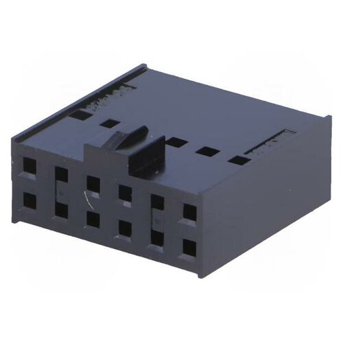 Вилка MOLEX MX-90142-0012, Вилка, провод-плата, C-Grid III, мама, PIN 12, без контактов, 1шт вилка molex mx 90142 0006 вилка провод плата c grid iii мама pin 6 без контактов 1шт