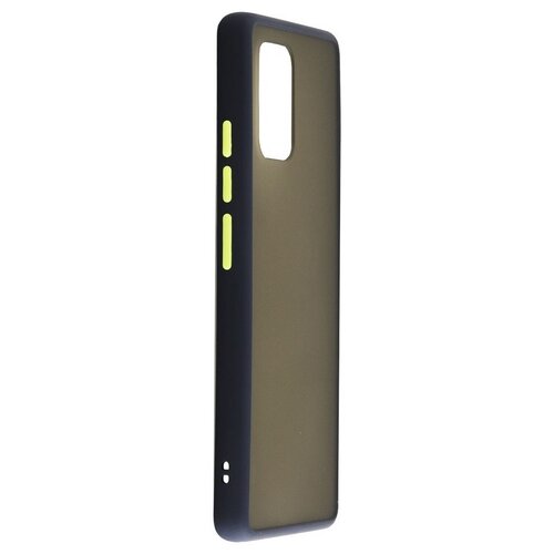 фото Чехол противоударный матовый для samsung galaxy a91 самсунг а91 синий ycase