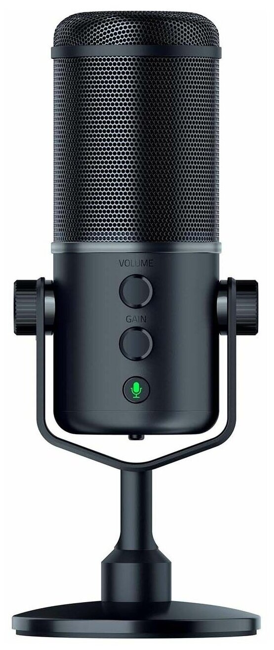 Микрофон проводной Razer Seiren Elite, разъем: mini jack 3.5 mm, черный, 1 шт