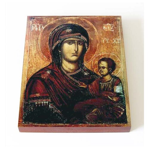 Икона Божией Матери Попская (Иерейская), печать на доске 13*16,5 см