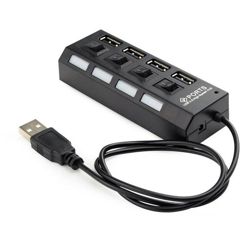 Хаб USB Gembird 4 Ports UHB-243-AD USB 20 Black 116800₽